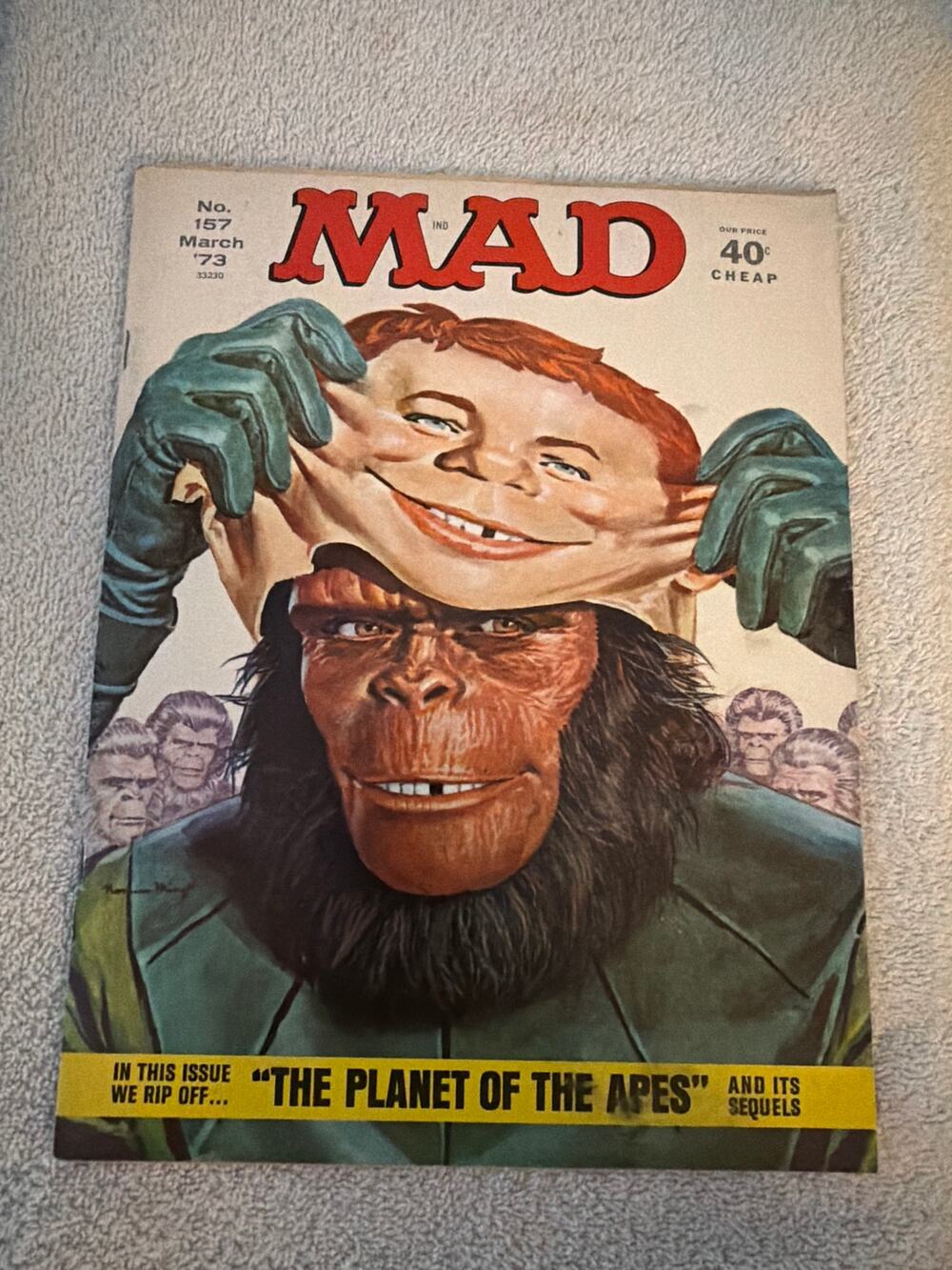 MAD Magazine #157 Mar 1973 Planet of the Apes Movie Parody Vintage Humor Comic